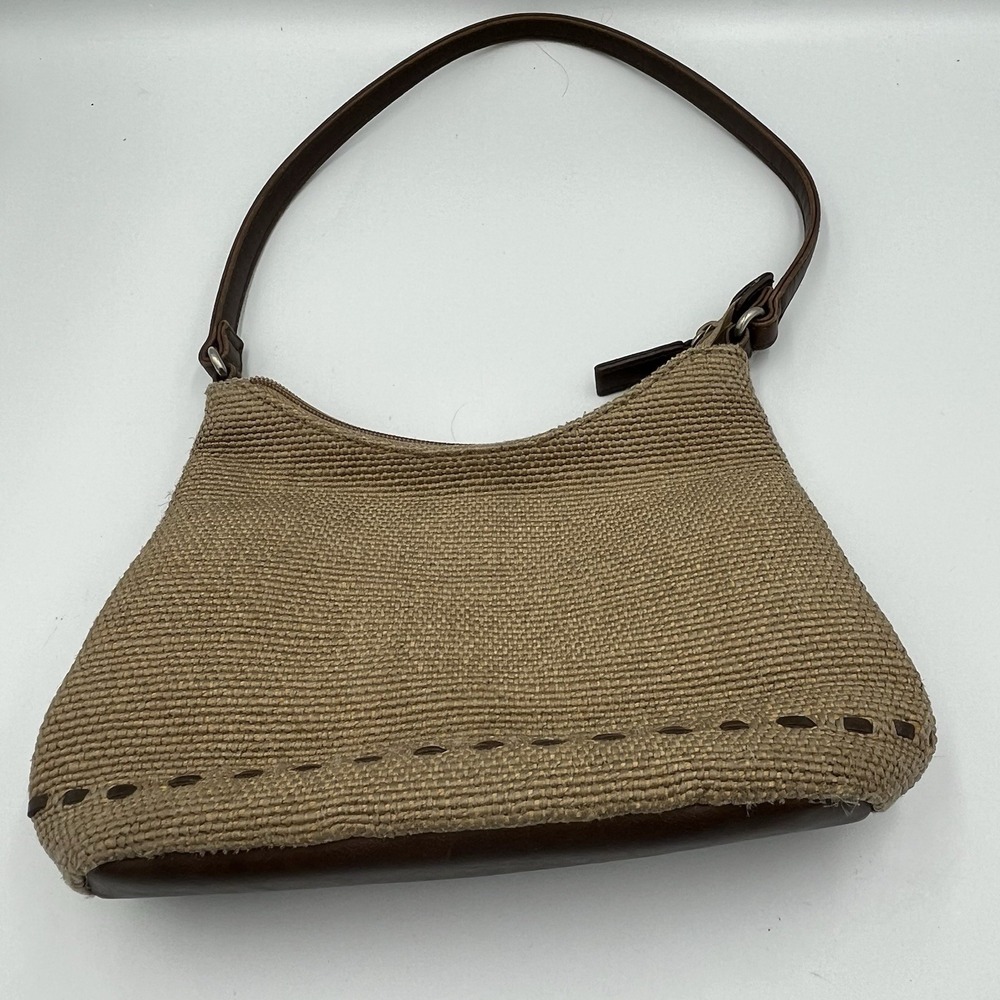 Vintage Relic‎ Purse Tan Brown Woven Boho Festival Retro 90s Vibes Minimalistic - Picture 12 of 12